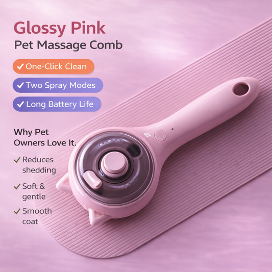 Steam Pet Grooming Brush – Soft Spray Mode