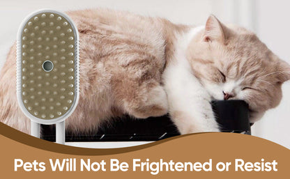 Self-Cleaning Steam Pet Grooming Brush – 4-in-1 Deshedding Tool