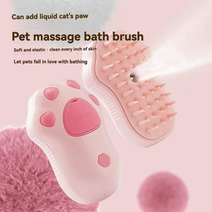 3-in-1 Pet Paw Cleaner & Massage Brush – Gentle Cleaning Tool