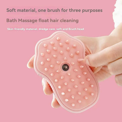 3-in-1 Pet Paw Cleaner & Massage Brush – Gentle Cleaning Tool
