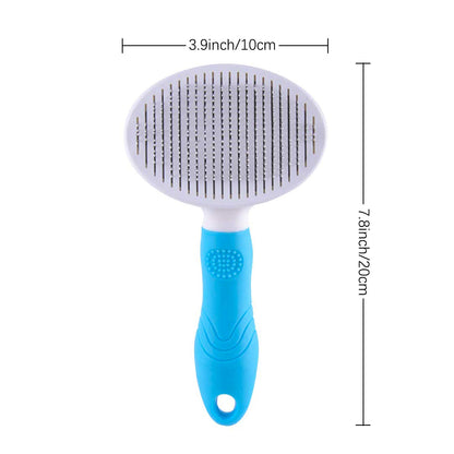 Self-Cleaning Slicker Brush – Easy Deshedding for Cats & Dogs