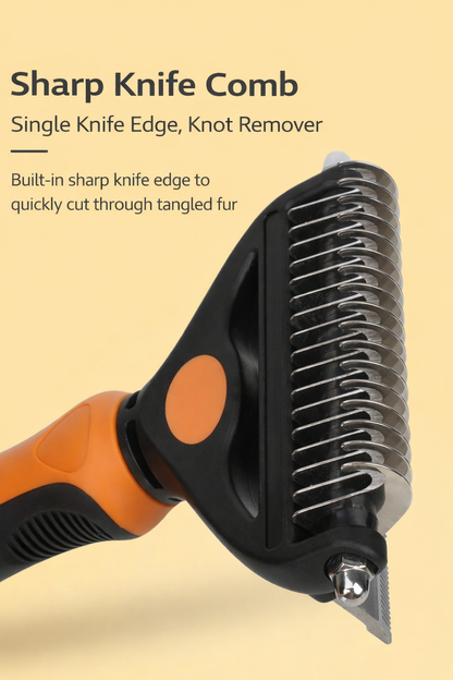 Deshedding Brush for Dogs & Cats – Deep Undercoat Removal Tool