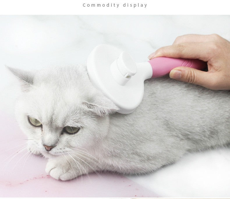 Self-Cleaning Slicker Brush – Easy Deshedding for Cats & Dogs