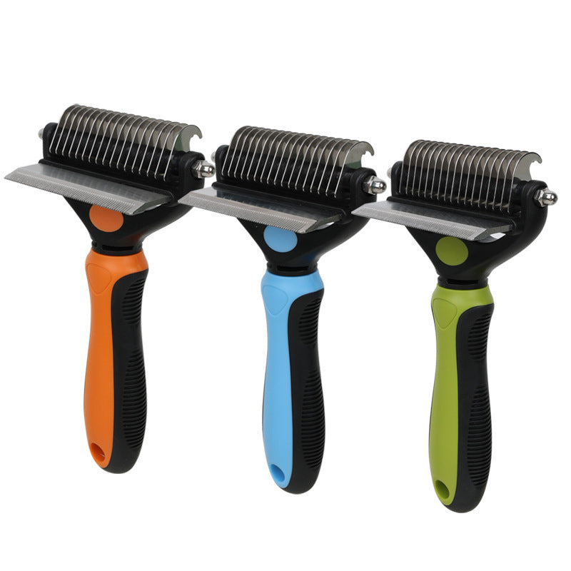 Deshedding Brush for Dogs & Cats – Deep Undercoat Removal Tool