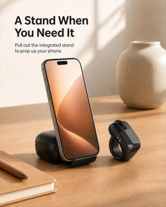 Integrated phone stand in the D06 Pro charging case