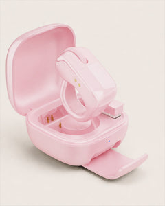 Sellia NK D06 Pro ring mouse and charging case in pink