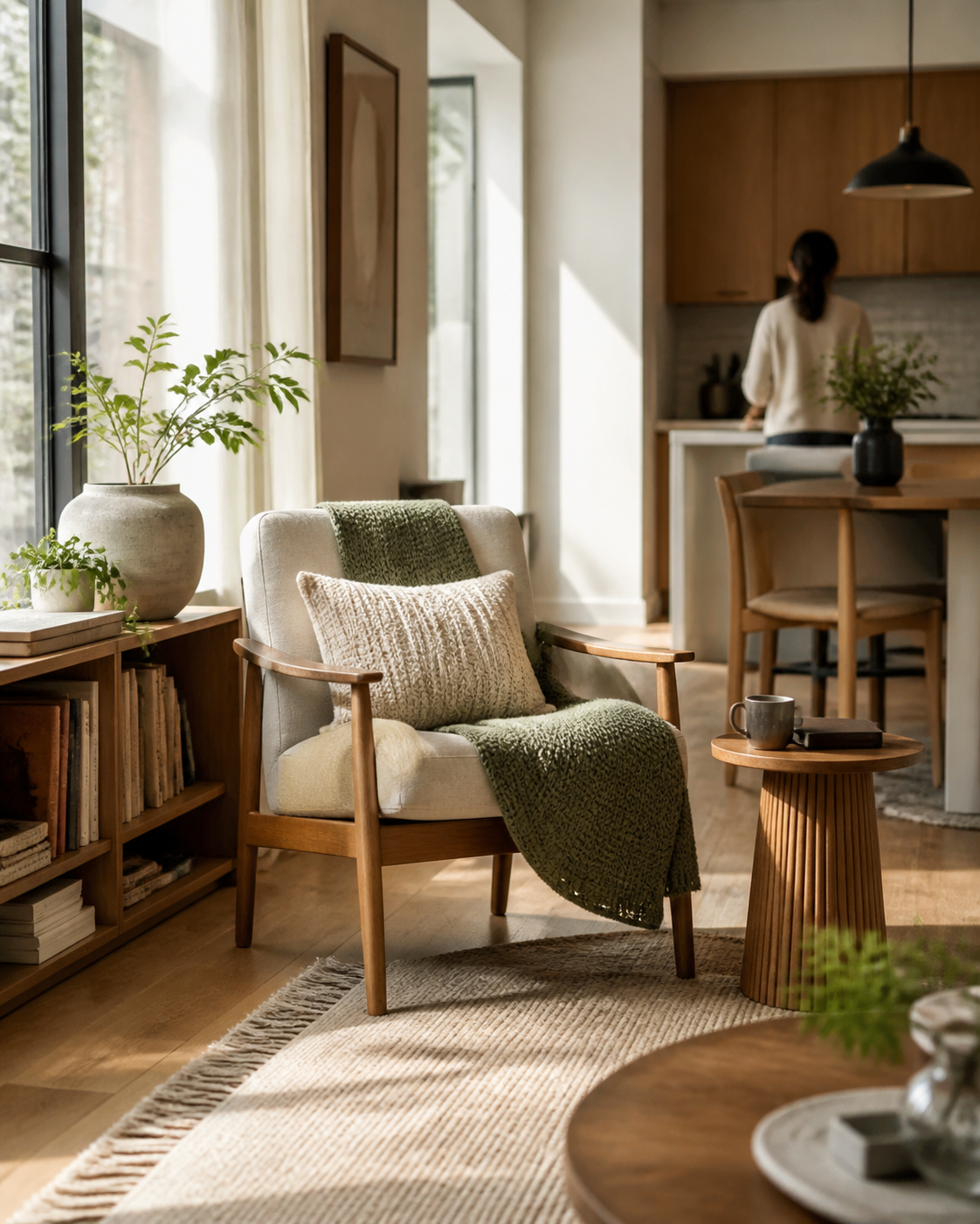 A calm, comfortable everyday living space